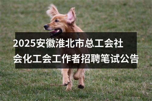 2025安徽淮北市总工会社会化工会工作者招聘笔试公告 图片