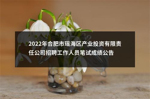 2022年合肥市瑶海区产业投资有限责任公司招聘工作人员笔试成绩公告 图片
